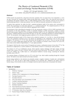 The Physics of Condensed Plasmoids (CPs) and Low-Energy Nuclear Reactions (LENR)
